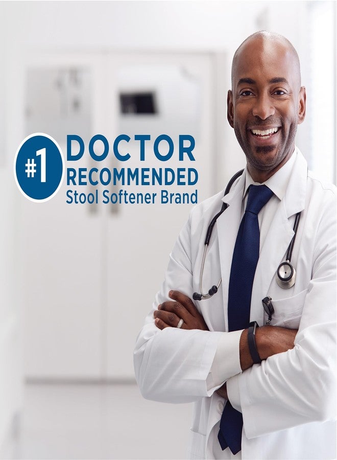 Colace Clear Stool Softener for Gentle Effective Constipation Relief, #1 Doctor Recommended Stool Softener Brand, Dye Free, 50 mg Docusate Capsules, 60 Count - Image 2